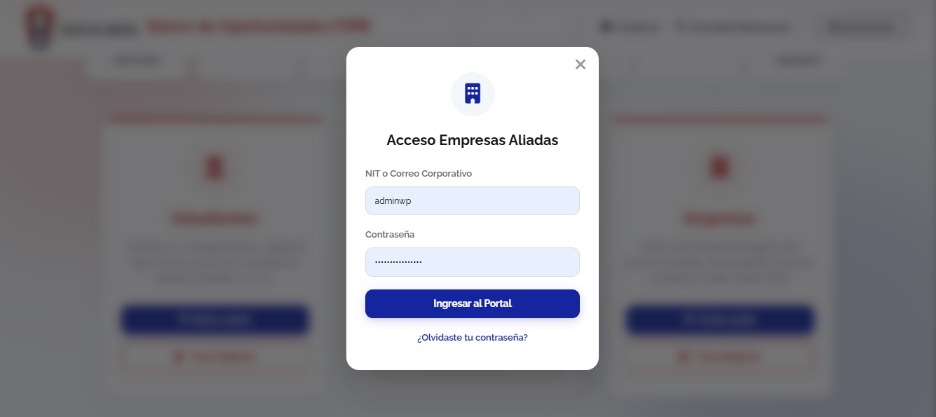 Inicio de Sesión