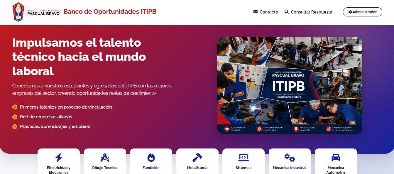 Interfaz de la plataforma