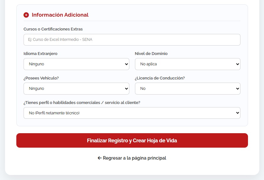 Disponibilidad Horaria